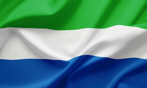 Zdjęcie zbliżająca się flaga sierra leone