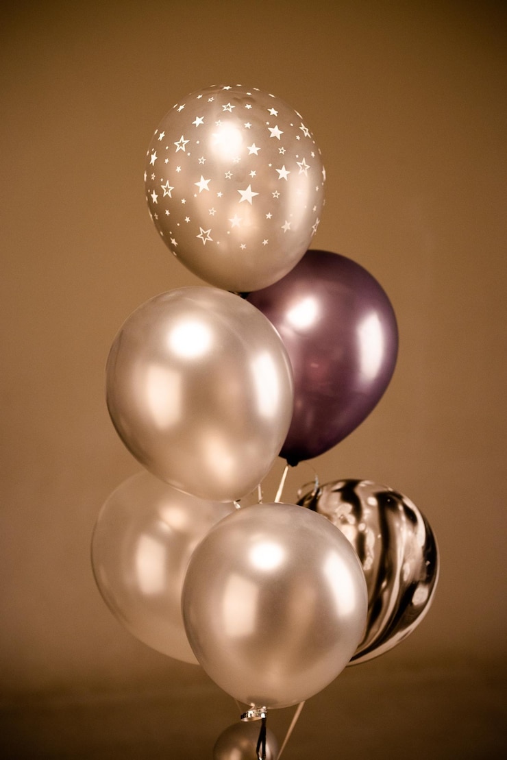 Zdjęcie zbliżenie balonów