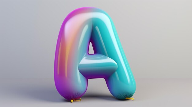 zbliżenie balonu w kształcie litery generatywny ai