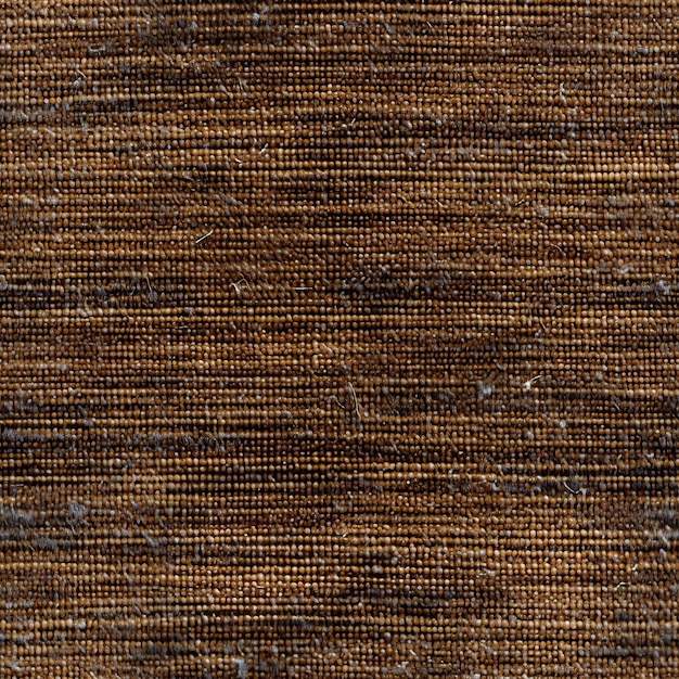 Zbliżenie brązowej tekstury dżinsu z rustykalnym wzorem