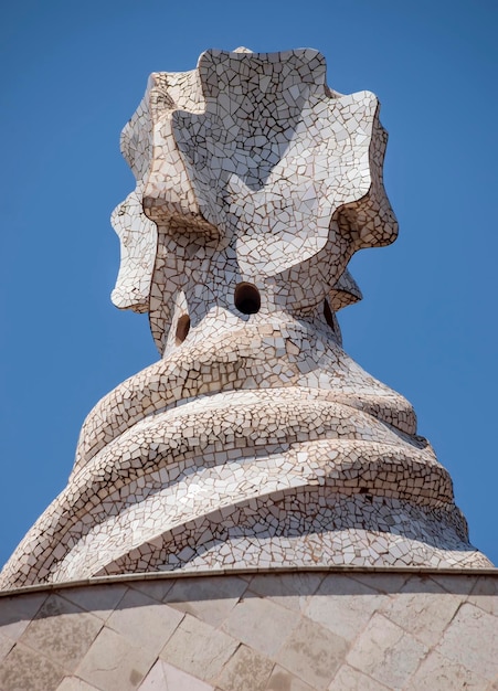 Zbliżenie Casa Mila w Barcelonie