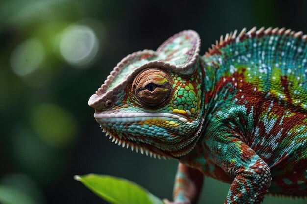 Zbliżenie Chameleon zasłonięty