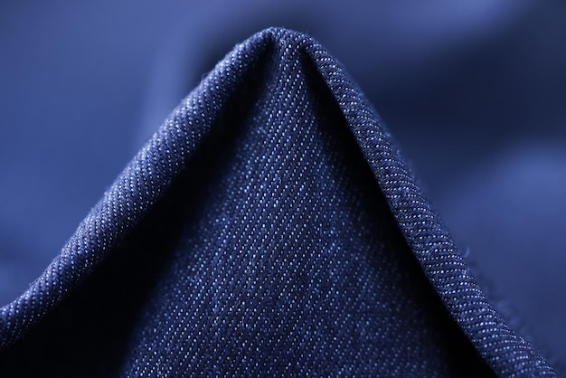 Zbliżenie ciemnoniebieski grunge tekstury tkaniny na tle tkaniny dżinsy streszczenie materiału dla