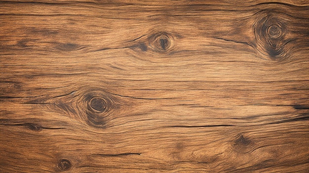 Zbliżenie drewnianego stołu z ciemno brązową plamą.