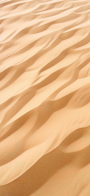 Zbliżenie drobnej tekstury piasku w słoneczny dzień