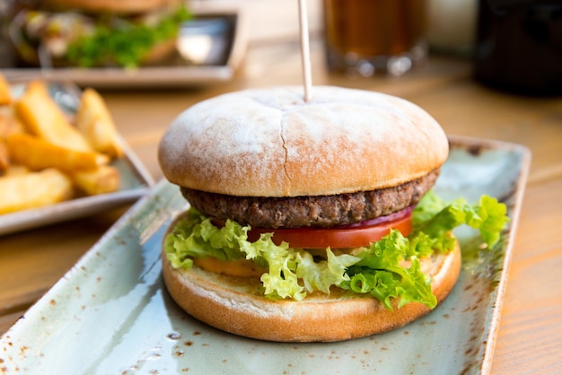 Zbliżenie hamburgera