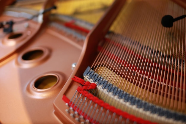 Zdjęcie zbliżenie instrumentu muzycznego