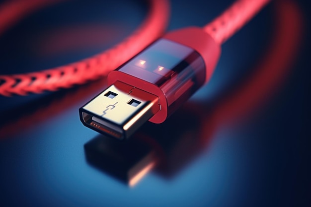 Zbliżenie kabla USB TypeC