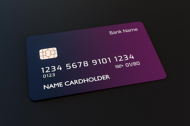 Zdjęcie zbliżenie karta kredytowa karty kredytowe na ciemnym tablefinance i koncepcja biznesowa zbliżenie karty kredytowej lub debetowej do celów projektowych