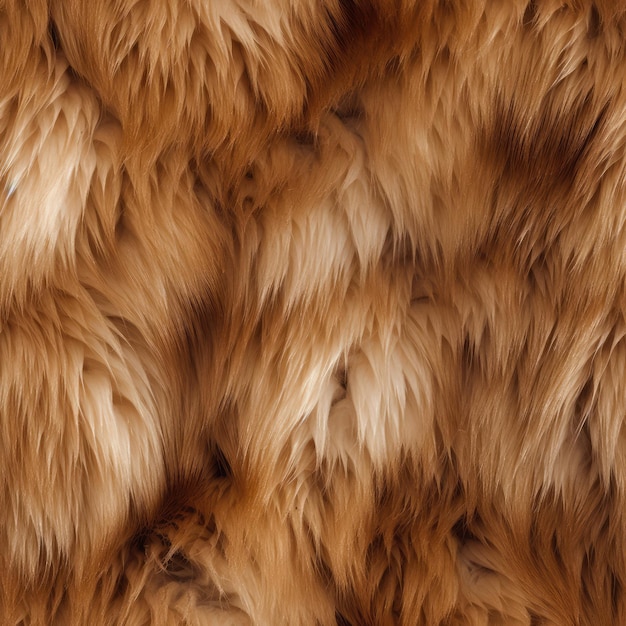 Zbliżenie klasycznej brązowej tekstury futra na niedźwiedziu