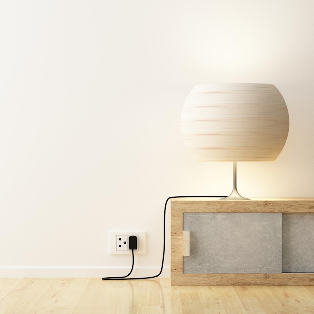 Zbliżenie lampy elektrycznej w domu