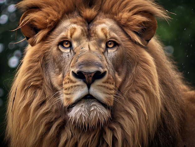 Zbliżenie lwa afrykańskiego Ai Generatywne