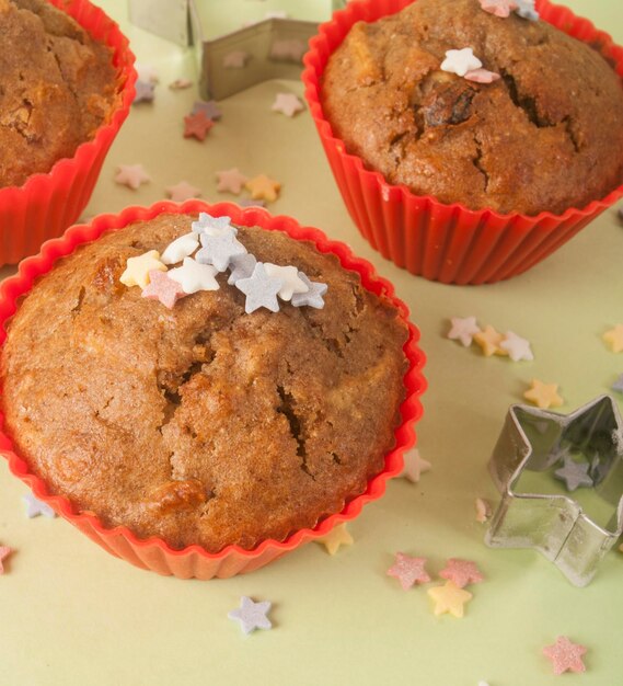 Zdjęcie zbliżenie muffinów