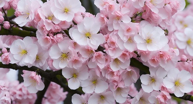 Zbliżenie na drzewo z różowymi kwiatami