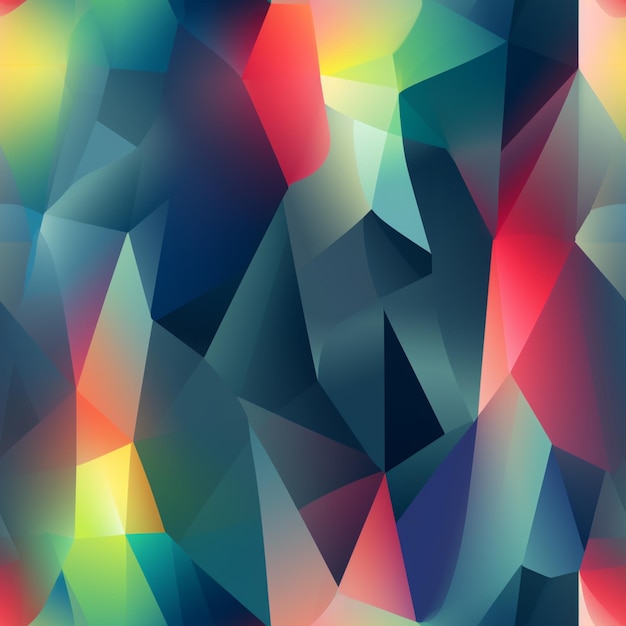 Zdjęcie zbliżenie na kolorowe abstrakcyjne tło z trójkątami generatywnymi ai