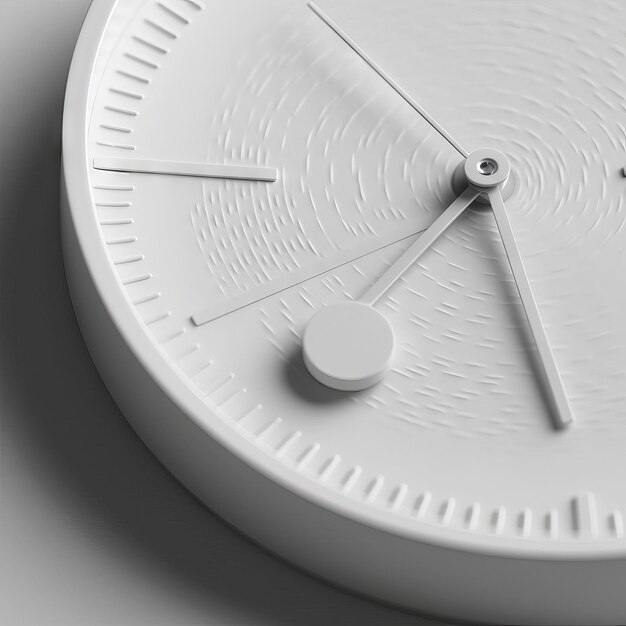 Zbliżenie na pół zegara twarzy koncepcja martwej linii mechaniczny futurystyczny zegar