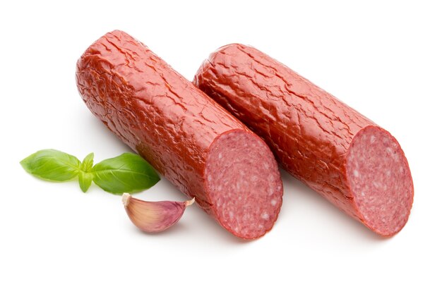 Zbliżenie na pyszne salami