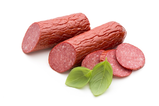 Zbliżenie na pyszne salami