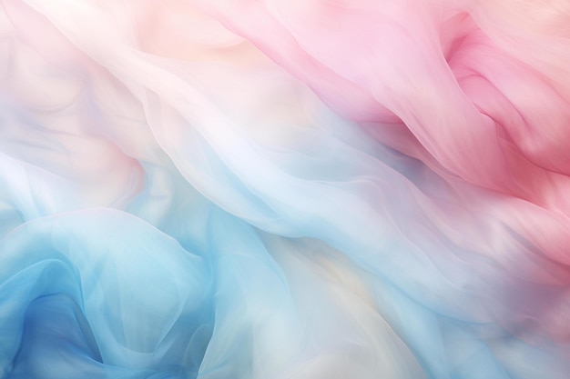 Zdjęcie zbliżenie na różowy i niebieski kolorowy jedwab.