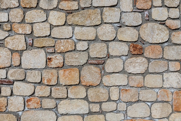 Zbliżenie Na ściany Wykonane Z Kamienia Kamiennego Tła