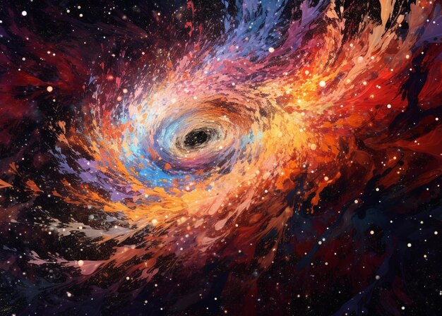 zbliżenie obrazu spirali w przestrzeni generatywnej ai