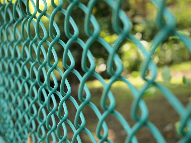 Zbliżenie ogrodzenia z drutu