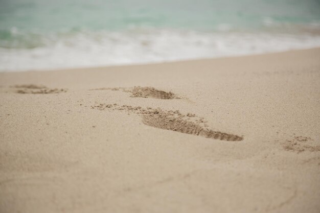Zdjęcie zbliżenie piasku na plaży