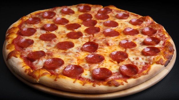 Zbliżenie pizzy pepperoni