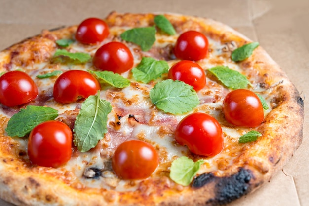 Zbliżenie pizzy