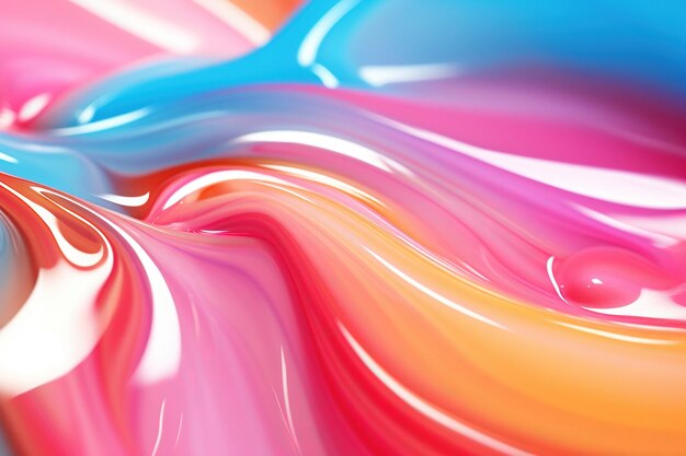Zdjęcie zbliżenie płynnego detergentu z fascynującym gradientem kolorystycznym