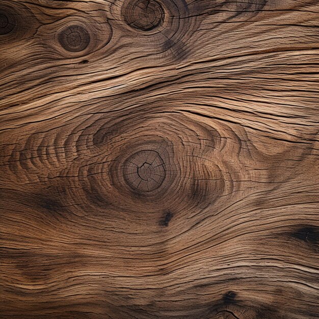 Zdjęcie zbliżenie powierzchni słojowanej drewna z węzłem generatywnym ai