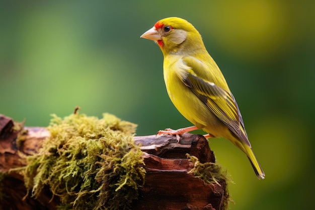 Zbliżenie ptaka Greenfinch