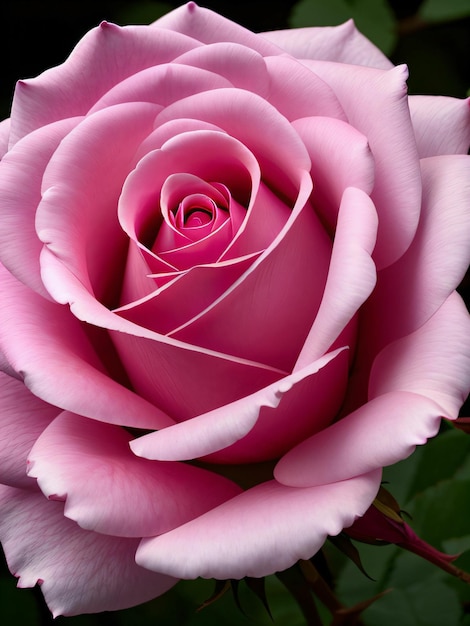 zbliżenie różowej róży w czarno-białym