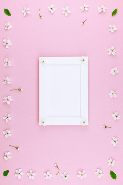 Zdjęcie zbliżenie różowych płatków na ścianie
