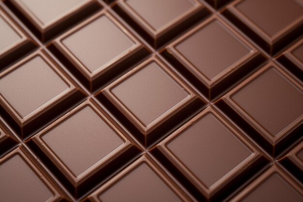 Zbliżenie słodkiej czekolady