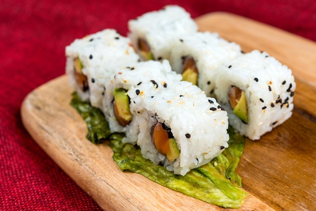 Zbliżenie sushi