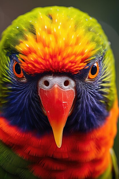 Zbliżenie tęczy Lorikeet