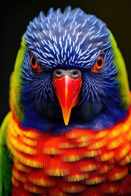 Zbliżenie tęczy Lorikeet