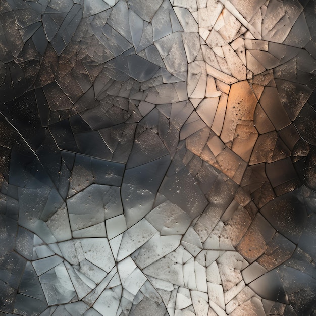 Zbliżenie tekstury wędzonego szkła z neutralnym wzorem