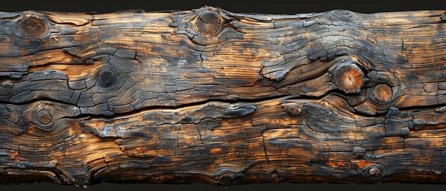Zbliżenie tekstury ziarna drewna rustikalnego