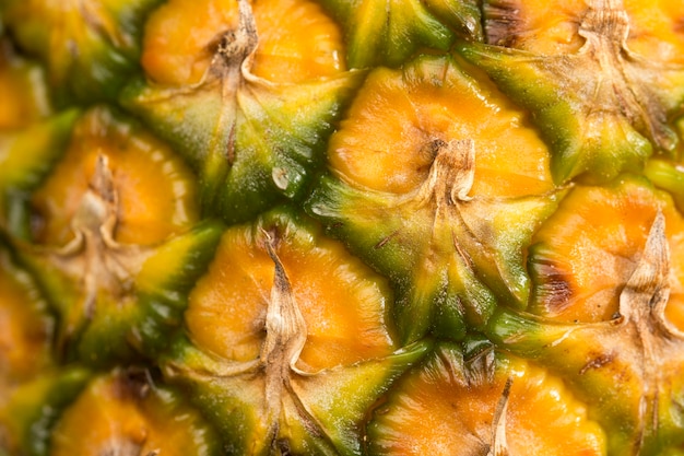 Zdjęcie zbliżenie tła łuski ananasa