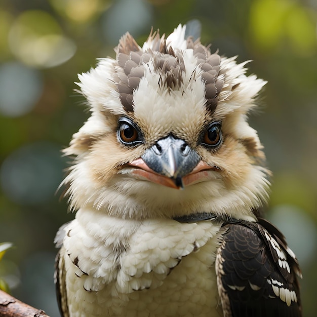 Zdjęcie zbliżenie widok kookaburra bird