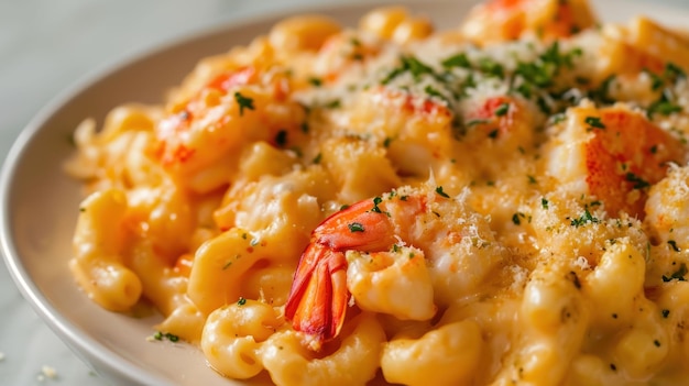 Zbliżenie z Gourmet Lobster Mac and Cheese