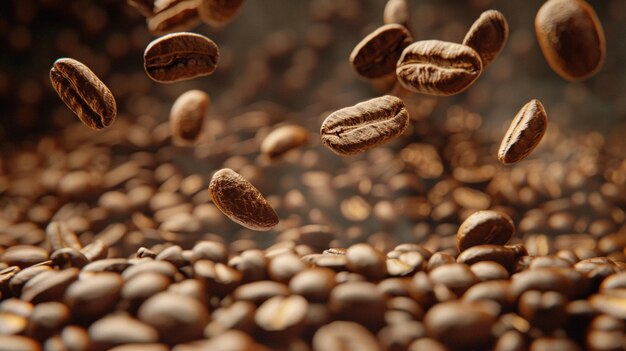 zbliżenie ziaren kawy