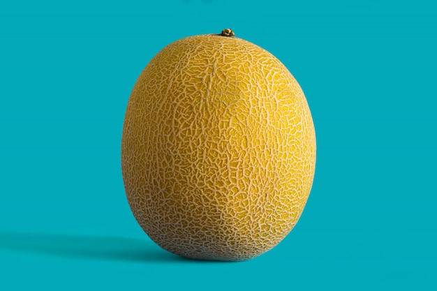 Zbliżenie: żółty owoc melona