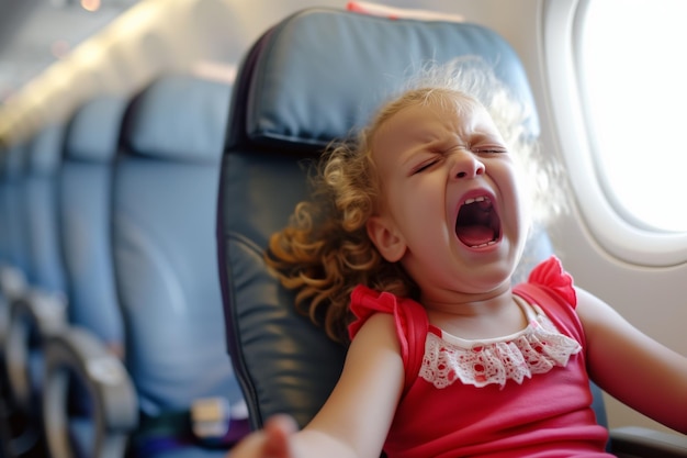 Zdenerwowane Doświadczenie W Podróży: Dziecko W Samolocie Wywołuje Wściekłość