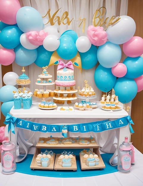 zdjęcia dekoracji baby shower