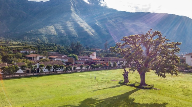 Zdjęcia Dronem świętej Doliny Inków W Mieście Cusco