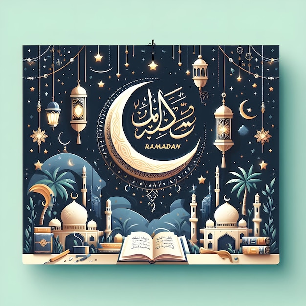 Zdjęcie zdjęcia eid mubarak ramadan