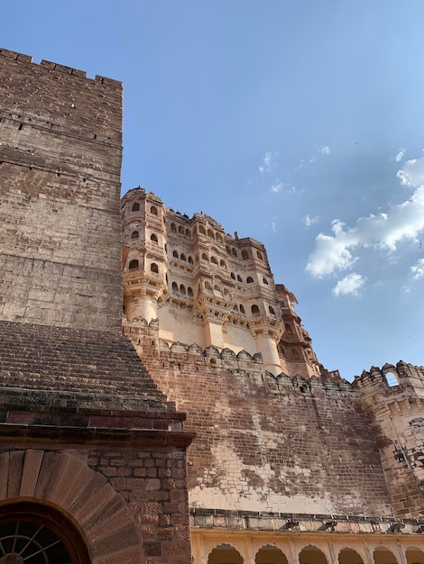 Zdjęcia fortu Meherangarh w Jodhpur Rajasthan w Indiach